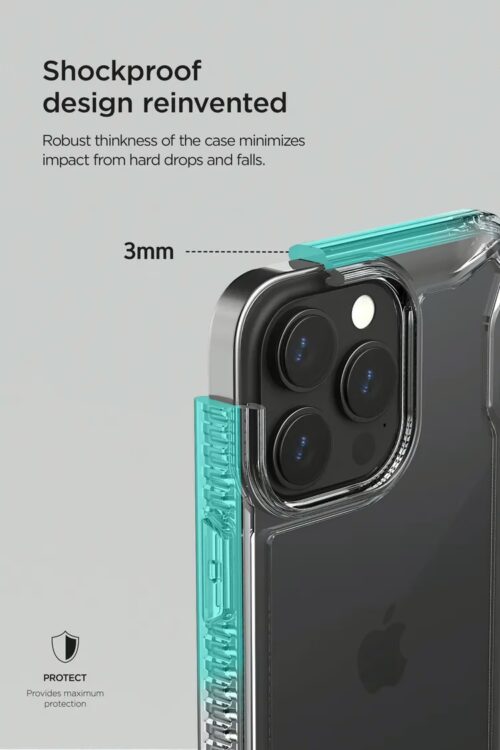 VRS รุ่น Terra Guard Crystal - เซ็ตเคส+ฟิล์มกระจก iPhone 14 Pro Max - สี Clear - Image 15