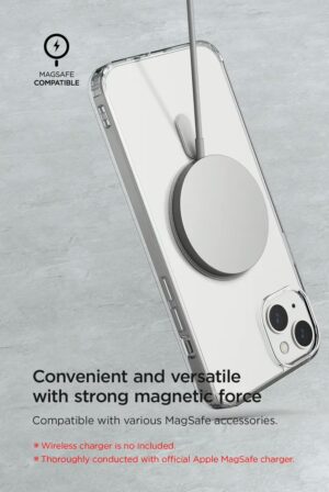 VRS รุ่น MagSafe Clear Case - เซ็ตเคส+ฟิล์มกระจก iPhone 14 Plus - สี Clear