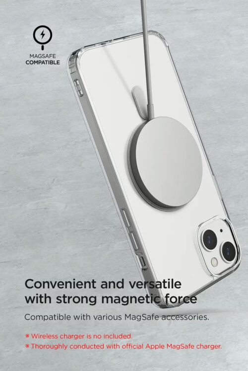 VRS รุ่น MagSafe Clear Case - เซ็ตเคส+ฟิล์มกระจก iPhone 14 Plus - สี Clear - Image 8