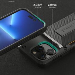 VRS รุ่น Damda Glide Hybrid - เคส iPhone 14 Pro - สี Black Groove