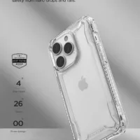 VRS รุ่น Terra Guard Crystal - เซ็ตเคส+ฟิล์มกระจก iPhone 14 Pro - สี Clear