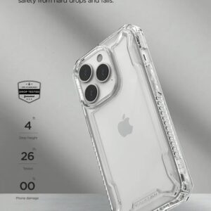 VRS รุ่น Terra Guard Crystal - เซ็ตเคส+ฟิล์มกระจก iPhone 14 Pro - สี Clear