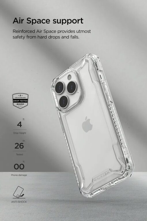 VRS รุ่น Terra Guard Crystal - เซ็ตเคส+ฟิล์มกระจก iPhone 14 Pro - สี Clear - Image 15