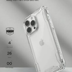 VRS รุ่น Terra Guard Crystal - เซ็ตเคส+ฟิล์มกระจก iPhone 14 Pro Max - สี Clear