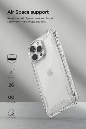 VRS รุ่น Terra Guard Crystal - เซ็ตเคส+ฟิล์มกระจก iPhone 14 Pro Max - สี Clear
