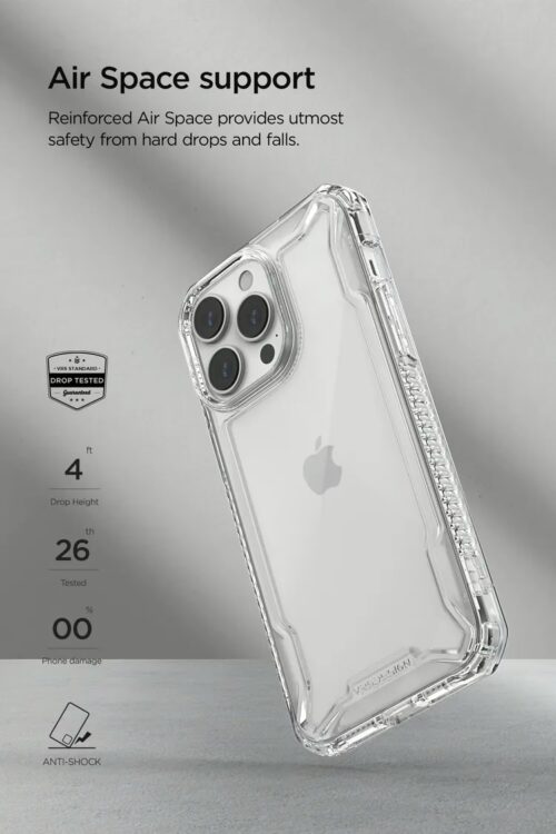 VRS รุ่น Terra Guard Crystal - เซ็ตเคส+ฟิล์มกระจก iPhone 14 Pro Max - สี Clear - Image 16