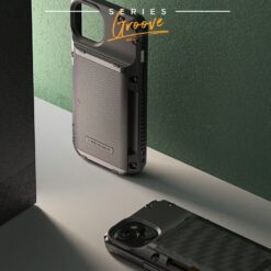 VRS รุ่น Damda Glide Pro - เคส iPhone 14 Plus - สี Black Groove