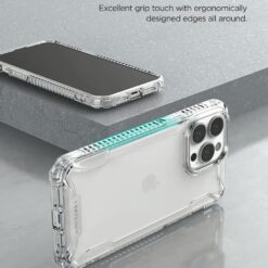 VRS รุ่น Terra Guard Crystal - เซ็ตเคส+ฟิล์มกระจก iPhone 14 Pro Max - สี Clear