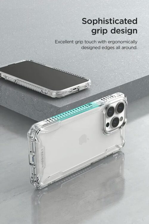 VRS รุ่น Terra Guard Crystal - เซ็ตเคส+ฟิล์มกระจก iPhone 14 Pro Max - สี Clear - Image 17
