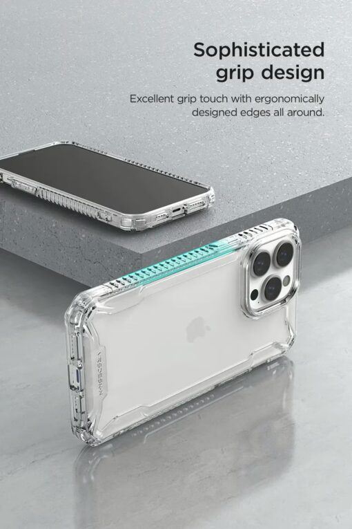 VRS รุ่น Terra Guard Crystal - เซ็ตเคส+ฟิล์มกระจก iPhone 14 Pro Max - สี Clear - Image 17