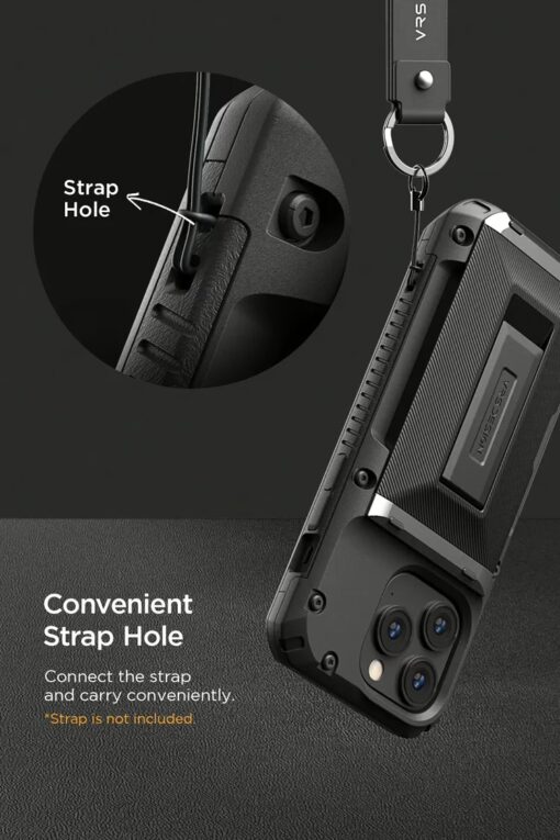 VRS รุ่น Damda Glide Hybrid - เคส iPhone 14 Pro - สี Black Groove - Image 9