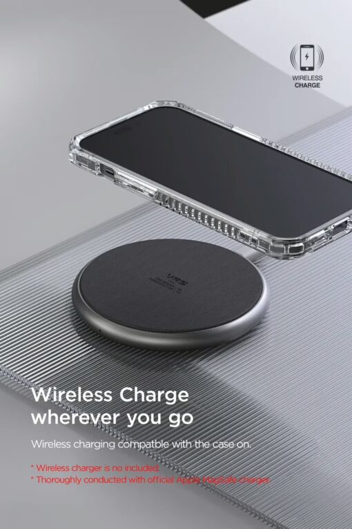 VRS รุ่น Terra Guard Crystal - เซ็ตเคส+ฟิล์มกระจก iPhone 14 Pro - สี Clear - Image 17