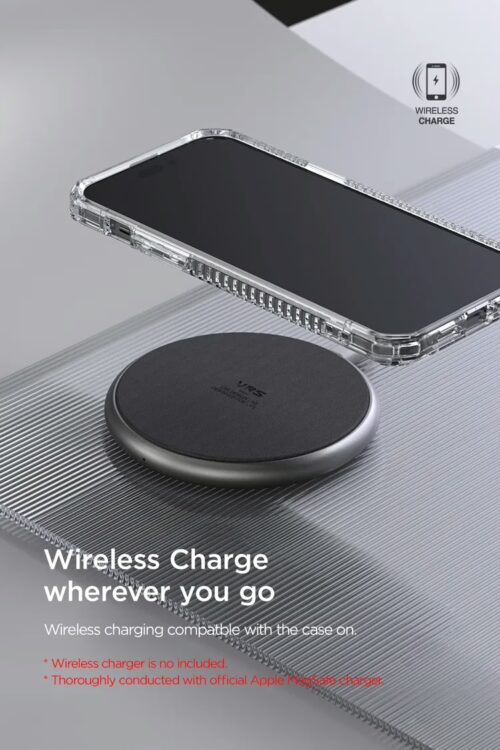 VRS รุ่น Terra Guard Crystal - เซ็ตเคส+ฟิล์มกระจก iPhone 14 Pro Max - สี Clear - Image 18