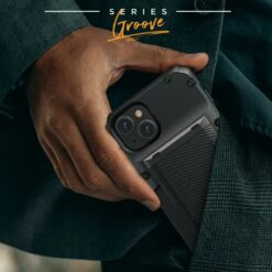 VRS รุ่น Damda Glide Pro - เคส iPhone 14 Plus - สี Black Groove