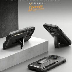 VRS รุ่น Damda Glide Hybrid - เคส iPhone 14 Pro - สี Black Groove