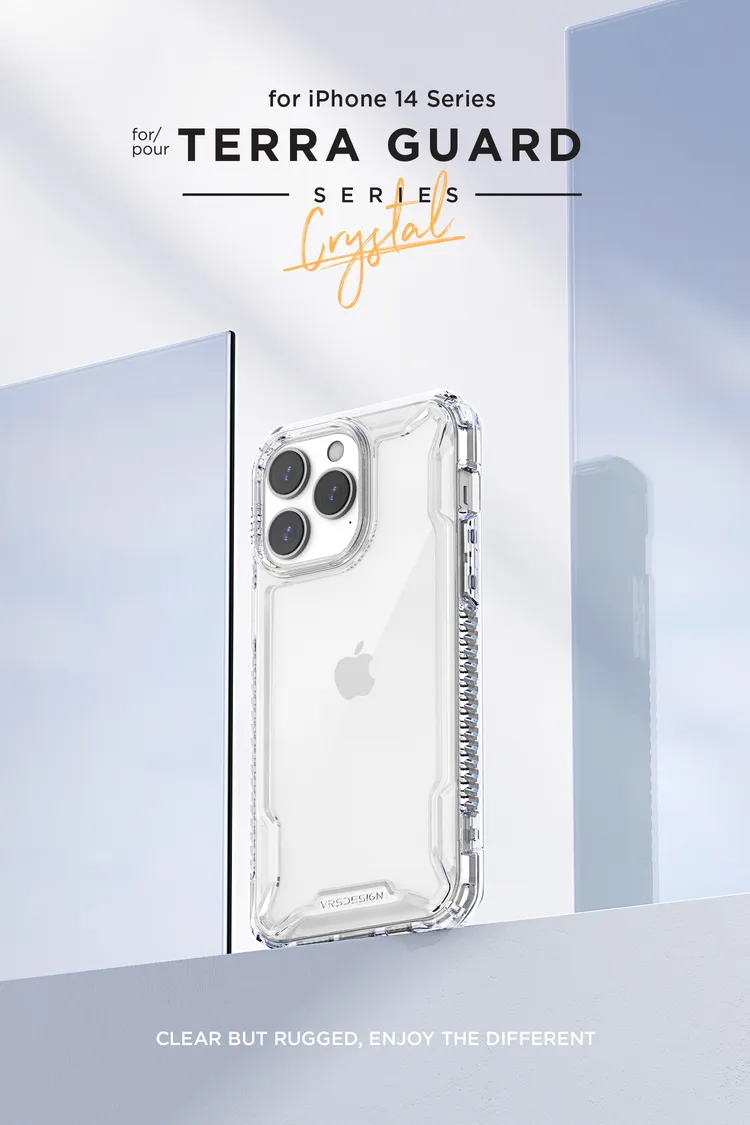 เคส+ฟิล์ม VRS รุ่น Terra Guard Crystal - iPhone 14 Pro - สี Clear