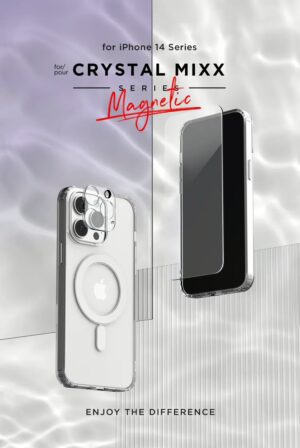 VRS รุ่น MagSafe Clear Case - เซ็ตเคส+ฟิล์มกระจก iPhone 14 Plus - สี Clear