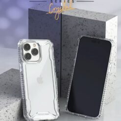 VRS รุ่น Terra Guard Crystal - เซ็ตเคส+ฟิล์มกระจก iPhone 14 Pro - สี Clear