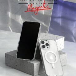 VRS รุ่น MagSafe Clear Case - เซ็ตเคส+ฟิล์มกระจก iPhone 14 Pro - สี Clear