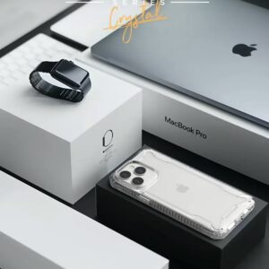 VRS รุ่น Terra Guard Crystal - เซ็ตเคส+ฟิล์มกระจก iPhone 14 Pro - สี Clear