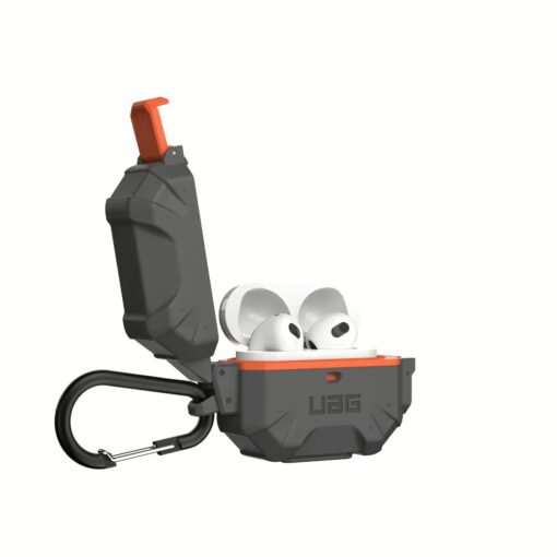 UAG รุ่น Pathfinder - เคส Airpods 3 - สีเทา/ส้ม - Image 6