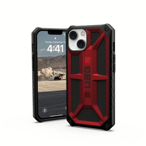 UAG รุ่น Monarch - เคส iPhone 14/13 - สี Crimson - Image 5