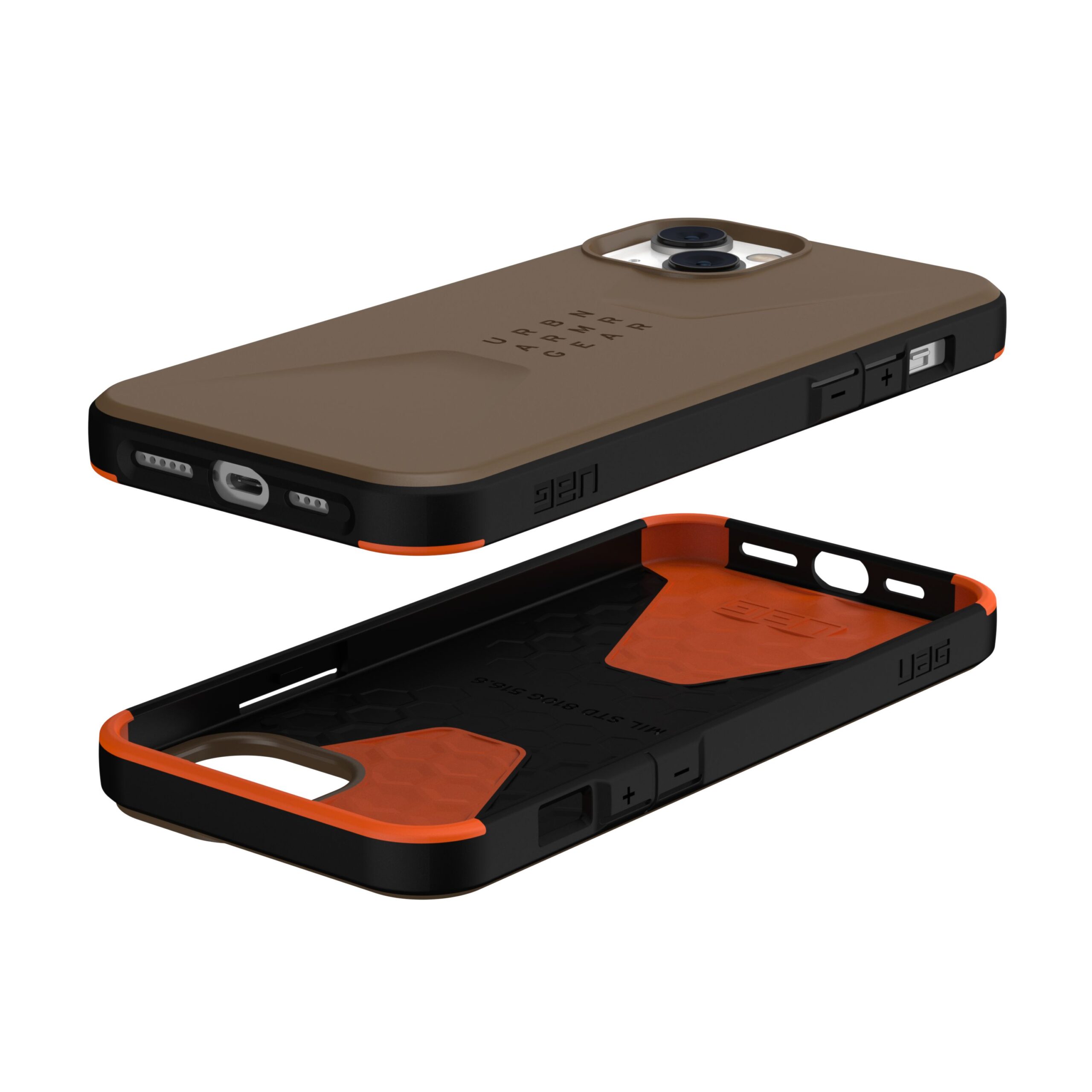 UAG รุ่น Civilian - เคส iPhone 14 Plus - สี Dark Earth