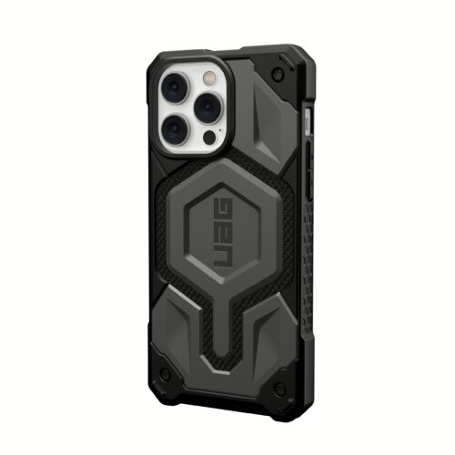 UAG รุ่น Monarch with Magsafe - เคส iPhone 14 Pro Max - สี Kevlar Silver - Image 3