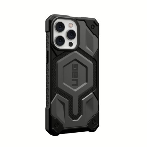 UAG รุ่น Monarch with Magsafe - เคส iPhone 14 Pro Max - สี Kevlar Silver - Image 4