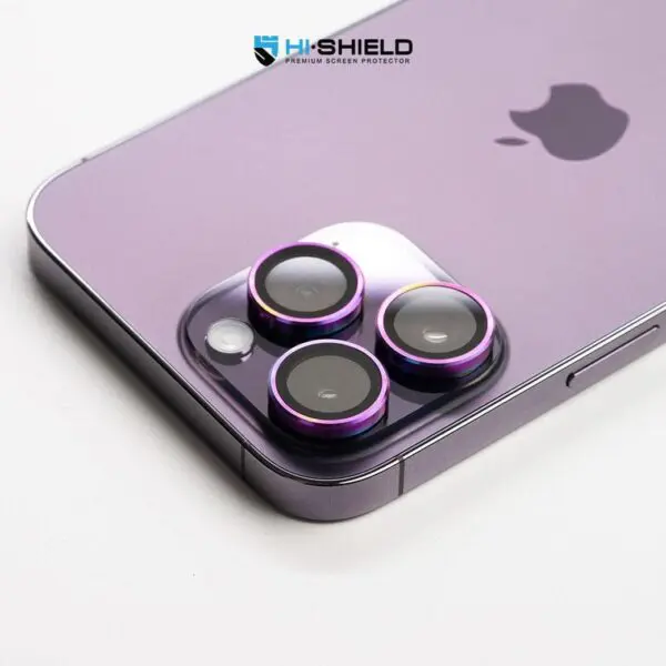 กระจกนิรภัยเลนส์กล้อง Hishieldi รุ่น Aluminium Lens - iPhone 14 / 14 Plus