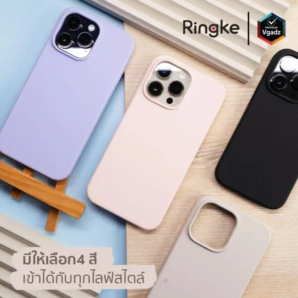 เคส Ringke รุ่น Silicone - iPhone 14 Plus - สี Pink Sand