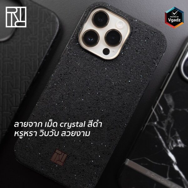 Richmond & Finch - เคส iPhone 14 Pro - ลาย Black Caviar