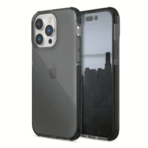 X-Doria รุ่น Raptic Clear - เคส iPhone 14 Pro Max - สี Black Smoke