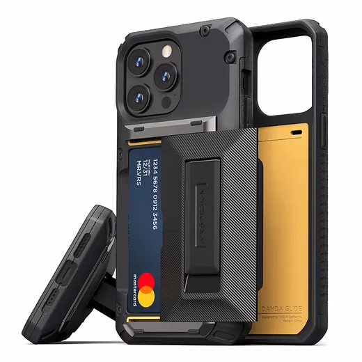 VRS รุ่น Damda Glide Hybrid - เคส iPhone 14 Pro Max - สี Black Groove