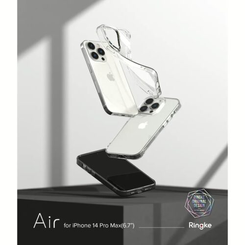 Ringke รุ่น Air - เคส iPhone 14 Pro Max - สี Glitter Clear - Image 4