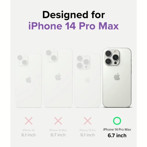 Ringke รุ่น Air - เคส iPhone 14 Pro Max - สี Glitter Clear - Image 5
