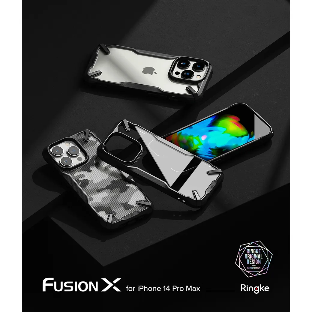 เคส Ringke รุ่น Fusion X - iPhone 14 Pro Max - สีดำ