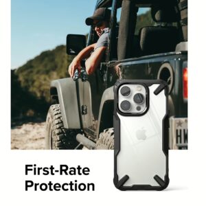 Ringke รุ่น Fusion X - เคส iPhone 14 Pro Max - สีดำ