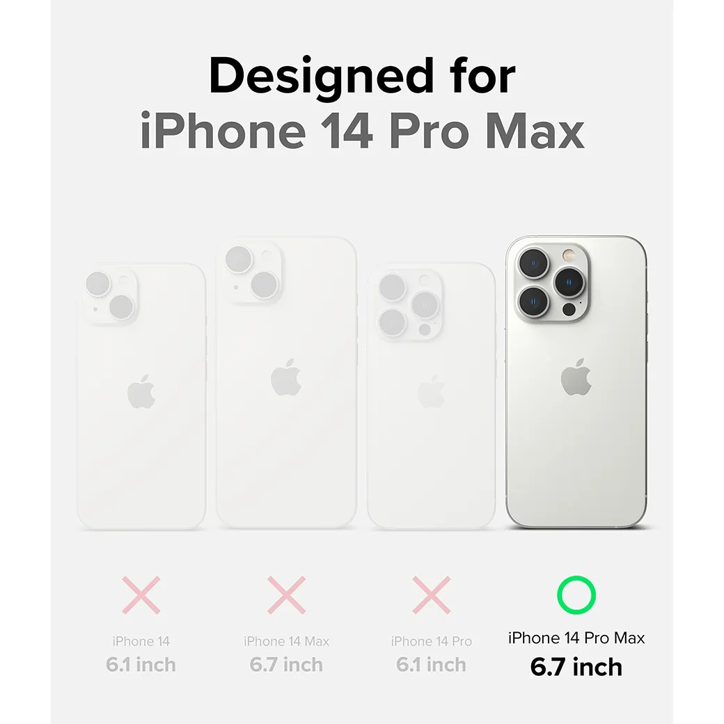 เคส Ringke รุ่น Fusion X - iPhone 14 Pro Max - สีดำ
