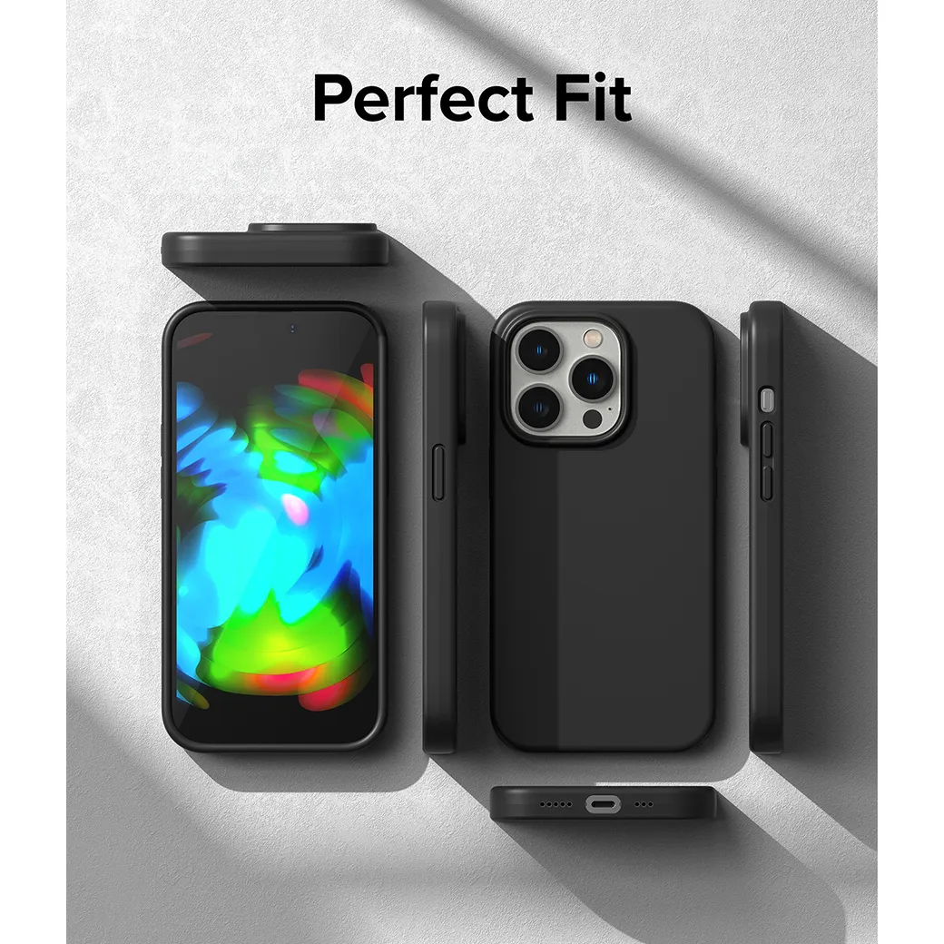 เคส Ringke รุ่น Silicone - iPhone 14 Pro Max - สีดำ