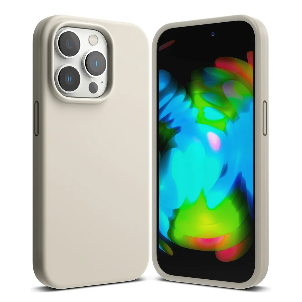 เคส Ringke รุ่น Silicone - iPhone 14 Pro Max - สี Stone