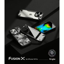 Ringke รุ่น Fusion X - เคส iPhone 14 Pro - สีดำ