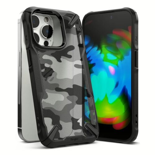 Ringke รุ่น Fusion X Design - เคส iPhone 14 Pro - สี Camo Black - Image 3