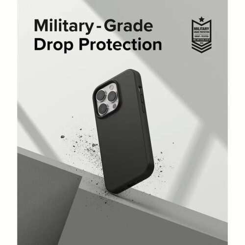 Ringke รุ่น Silicone - เคส iPhone 14 Pro - สีดำ - Image 8