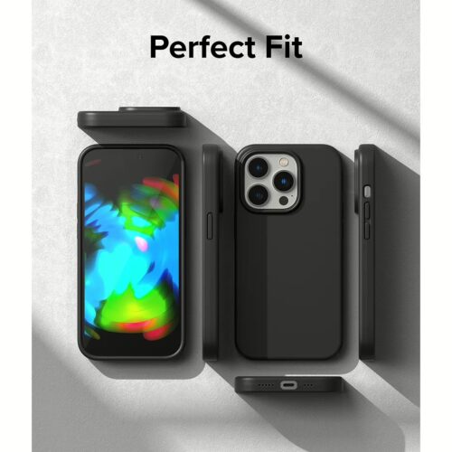 Ringke รุ่น Silicone - เคส iPhone 14 Pro - สีดำ - Image 9