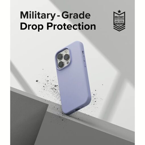 Ringke รุ่น Silicone - เคส iPhone 14 Pro - สี Lavender - Image 8