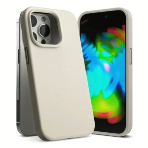 Ringke รุ่น Silicone - เคส iPhone 14 Pro - สี Stone