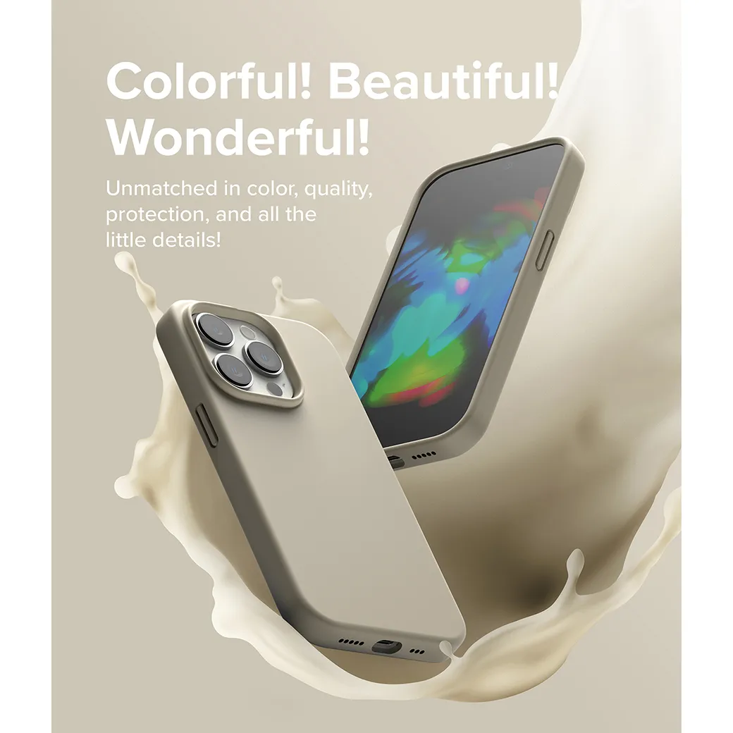 เคส Ringke รุ่น Silicone - iPhone 14 Pro - สี Stone