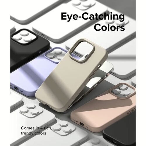 Ringke รุ่น Silicone - เคส iPhone 14 Pro - สี Stone - Image 5