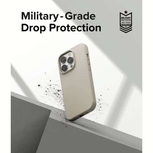 Ringke รุ่น Silicone - เคส iPhone 14 Pro - สี Stone - Image 8